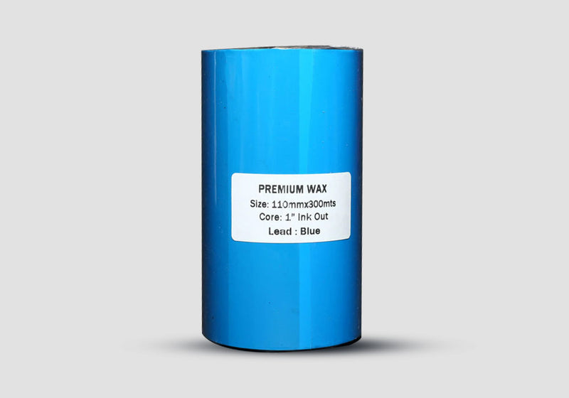 110 mm X 300 m Premium Wax Carbon Ribbon