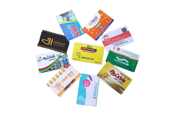 PVC card- Customer card ( contact for orders : +91 98421 27215  )