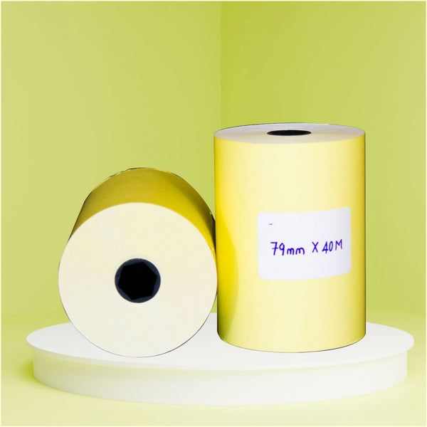 79 mm X 40 m  3 inch ( Tint Roll - Yellow/roll )