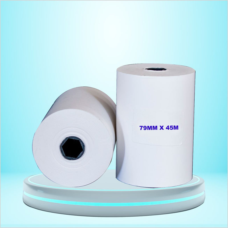 79 mm X 45 m  3 inch ( Thermal Roll - Plain White/roll )