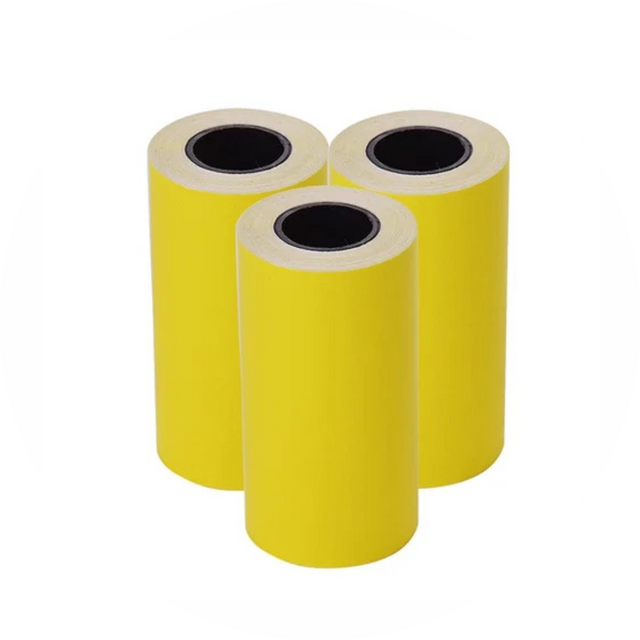 Thermal Paper roll- 57 mm X 13 m  2 inch ( Tint Roll - Yellow ) ( contact for orders : +91 98421 27215 )