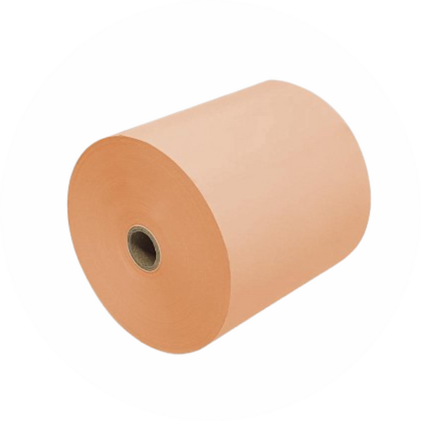 Thermal Paper roll - 79 mm X 40 m  3 inch ( Tint Roll - Orange/roll ) ( contact for orders : +91 98421 27215 )