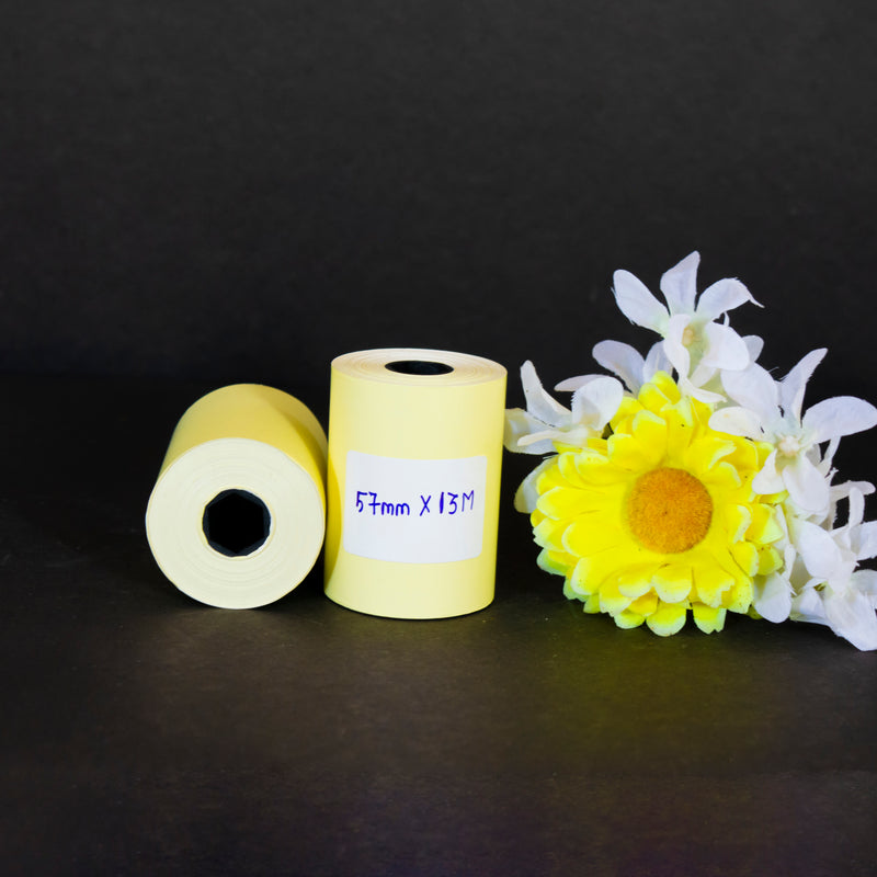 57 mm X 13 m Yellow 2 inch ( Thermal Roll - Set of 20 Rolls / Pack )
